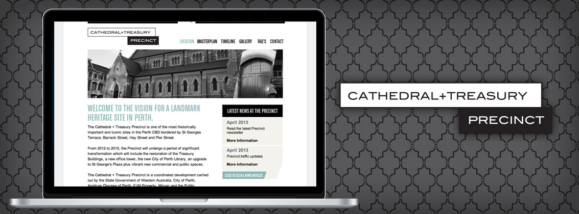 Cathedral and Treasury Website Portfolio